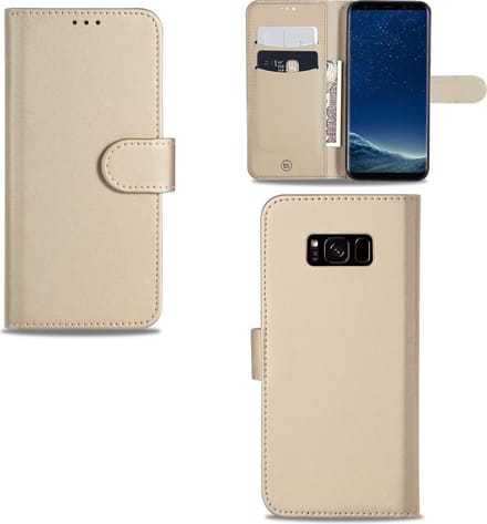 Samsung Galaxy S8 Telefoonhoesje Goud met Pasjeshouder