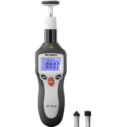 VOLTCRAFT DT-30LK Toerenteller Mechanisch, Optisch 2 - 20000 omw/min 2 - 200000 omw/min