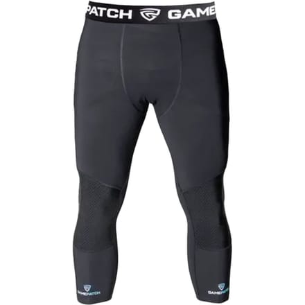 Gamepatch 3/4 Abrasiresistant Tights Strak Zwart