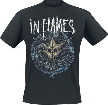 In Flames Jesterhead Raven Heren T-shirt - zwart - S