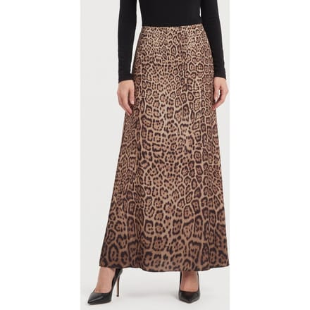GUESS Alanis Midi Skirt Charming Leopard Deg Taglia: 48 | Minigonne Outlet | Donna