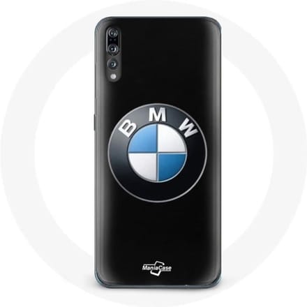 Coque - MANIACASE - Huawei P20 - Logo BMW - Noir - Protection Rigide noir