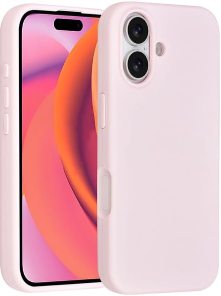 TUNIQ telefoonhoesje voor Apple iPhone 16 - Siliconen backcover - Roze