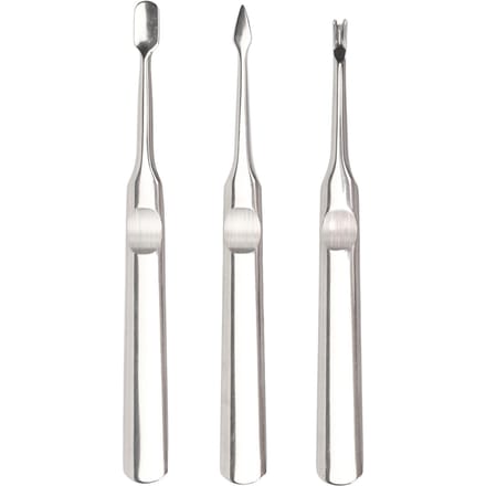 3 stuks Nagelriemtrimmer Roestvrij Staal Professionele Nagelriemverwijderaar Duwer voor Manicure white
