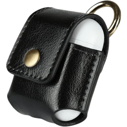 Mocaa Echt Leder AirPods 1/2 Case Zwart