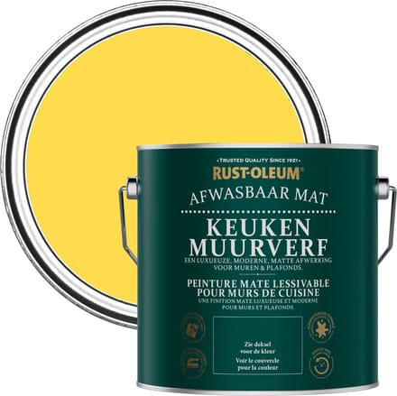 Rust-Oleum Geel Keuken muurverf - Citroensorbet 2,5L