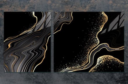 TMK ArtDeko Serie - Snijplank Glas - 100x52 cm - Hygienisch - Marmereffect
