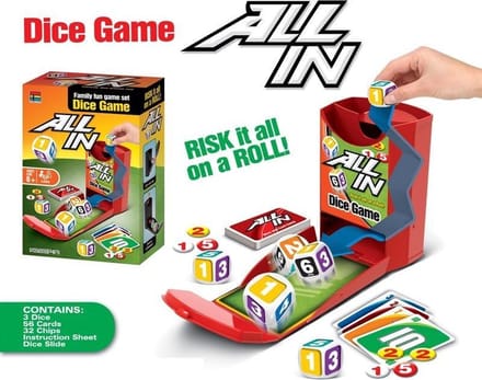 All In Dice Game dobbelspel kaartspel