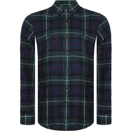 Dockers Geruit Heren Overhemd Groen/Navy