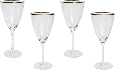TOPAZ - Wijnglas set van 4 - Goud - Glas