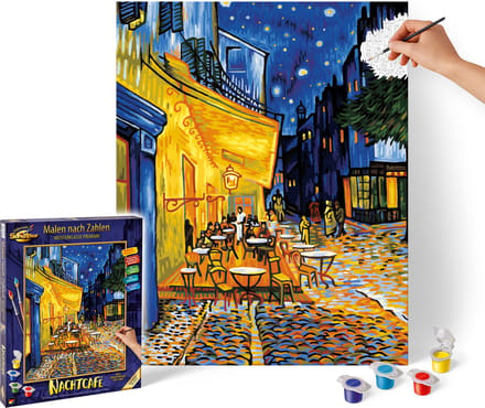 Schipper Schilderen op Nummer - NachtcafÃƒÆ’Ã‚Â© van Vincent van Gogh - Hobbypakket