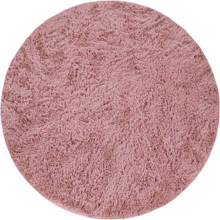 Hoogpolig tapijt Silvana bessenkleuren 200 cm rond