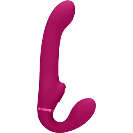 VIVE by Shots - Ai - Dual Vibrating Air Wave Tickler Strapless Strapon