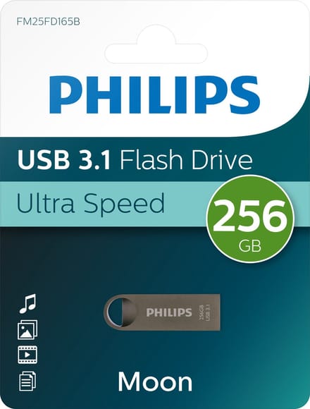 Philips FM25FD165B - USB stick 3.1 - Opslagcapaciteit 256GB - Moon