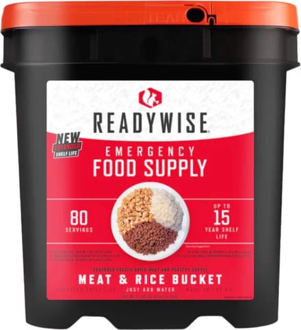 ReadyWise Noodrantsoen 80 porties Vlees / Rijst Emmer