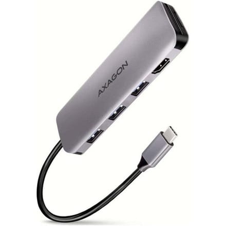 AXAGON HMC-HCR3A USB-hub USB-A, USB-C, HDMI, Micro-SD, SD USB 3.2 Gen1 5 GBit/s