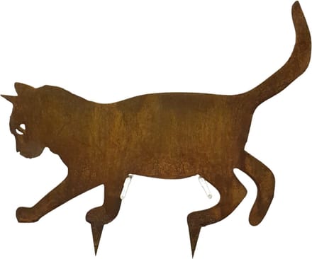 Dream-Garden Gazonsteker Gizmo de lopende kat roest H232 x B37cm