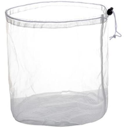 Sac à Linge Cordon Coulissant Machine à Laver Nettoyage Vêtements Lavage Sac Filet(L) white