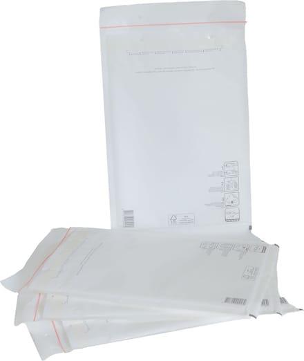 Kortpack - Luchtkussen Enveloppen - 220mm x 265mm - E15 - Wit - 100 stuks - Bubbelenvelop - Verzendenvelop - (056.0150)
