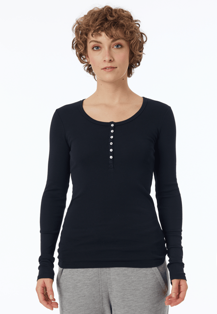 Zwart shirt met lange mouwen - Revival Berta 42