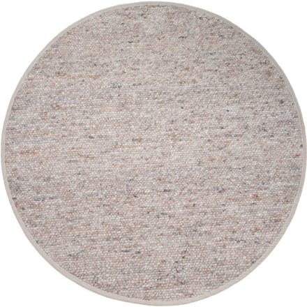 Vloerkleed Stone Donker Beige 417 - Rond ø200 cm - Wollen Design Vloerkleed in Scandinavische / Japandi Stijl