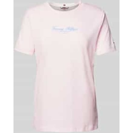 T-shirt met labelprint