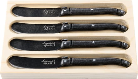 Laguiole Style de Vie Botermessen Premium Line - 4-delig - Stonewash