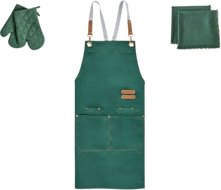 BELIANI BRASSICA - Keukentextiel set - Groen - Polyester