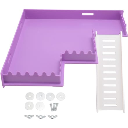 Plateforme pour Hamster avec Échelle pour Cage Amusant Espace Sûr Économiseur d'Espace Multipurpose Plateforme Debout pour Hamster