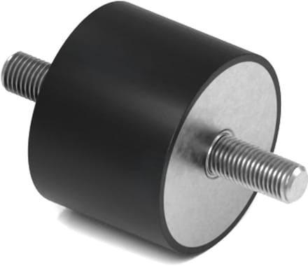 Rubbermagazijn - Trillingsdemper - Type A - 40x30mm - M8 - Set 10 stuks