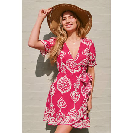 Minivestido Soft Orchard con adornos