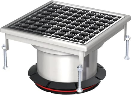 ACO Opzetstuk Variant-CR 308x308/L15 V2A/antislip/Rooster V2A los ingel., 9519.50.92