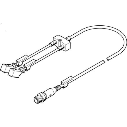 Festo Y-Verdeler Met Kabels Aan Beide Einden 2.5m/0.3m 1A IP65/- 8035787
