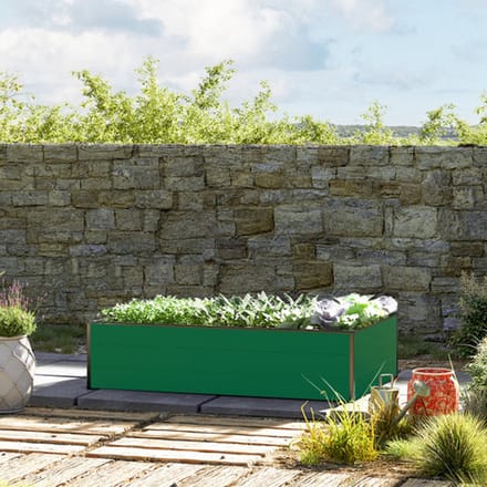 150 x 99 x 39 cm Moestuinbak Halfsize, Groen