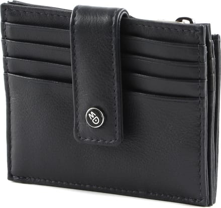 MANDARINA DUCK Leren Kaarthouder Downtown Credit Card Holder Navy Donkerblauw