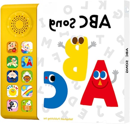 Interactief Leerboek - Muzikaal Blok - Engels Leren - 10 Kinderliedjes - 23 x 21 x 3 cm - Multicolor