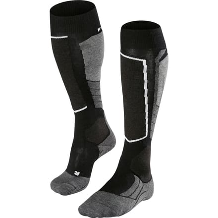 Falke SK2 Intermediate Wool Dames Kniekousen Wintersport (Maat - 37-38, Kleur - Black-mix)