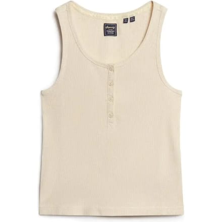 Superdry - Athletic Essentials hemdtopje met knopen - Dames - Vesten