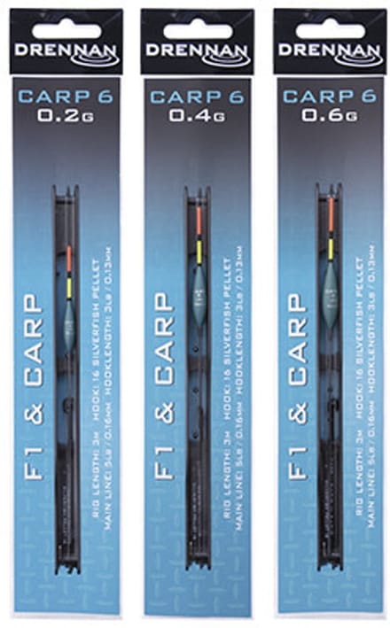 Drennan Carp 6 F1 & Carp Rig 3m - Maat : Dobber 0.60g