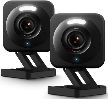 Smart Beveiligingscamera - HD Camera - Huisbewaking - Bewegingsgeactiveerde Sirene - 2 stuks - Zwart
