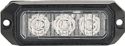 LED Flitslamp -3 LEDs - Oranje - R65 - R10 - 9W - 12V / 24V - 5 meter kabel