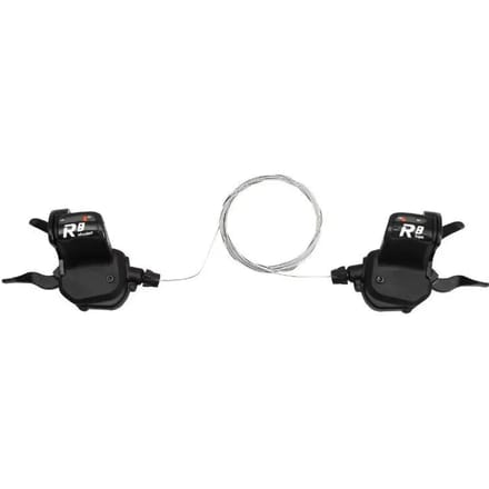 Paar racefiets hendels voor triple flat sturen P2R Push-Pull Shimano