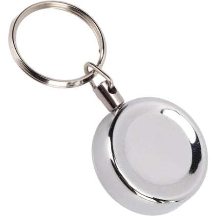 Porte-clés rétractable en fil d'acier haute résilience, anti-perte, clip de ceinture white