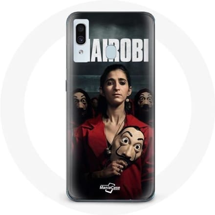 Coque - La casa de papel - Samsung Galaxy A30 - Souple - Noir - Protection