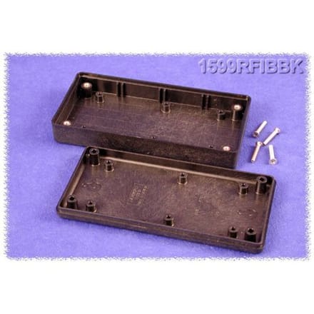 Hammond Electronics 1599RFIBBK Handbehuizing 130 x 65 x 25 ABS Zwart 1 stuk(s)
