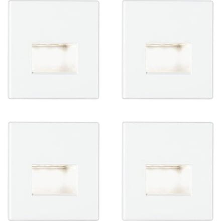Paulmann 41309 41309 LED-wandinbouwlamp Set van 4 stuks LED LED Wit (mat)