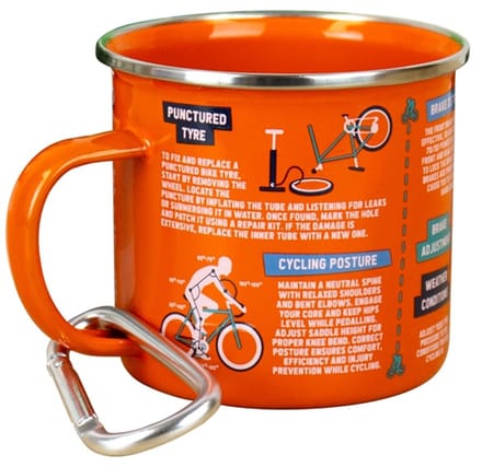 Gift Republic Emaille Mok - Fietsen