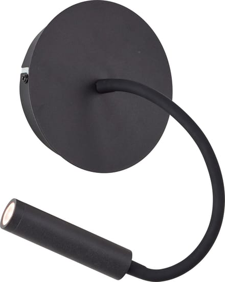 Brilliant Jutta - Wandlamp - LED 4.1W met flexibele arm en schakelaar - Zwart