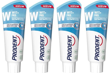 Prodent Tandpasta Wit + Fris - Voordeelverpakking 4 x 75 ml