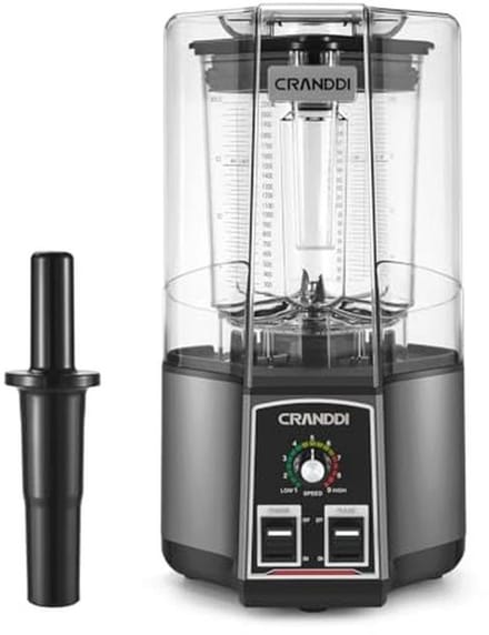 Stille schild-mixer 200 ml - Professionele mixer voor smoothies en ijsversnippering 1500 W